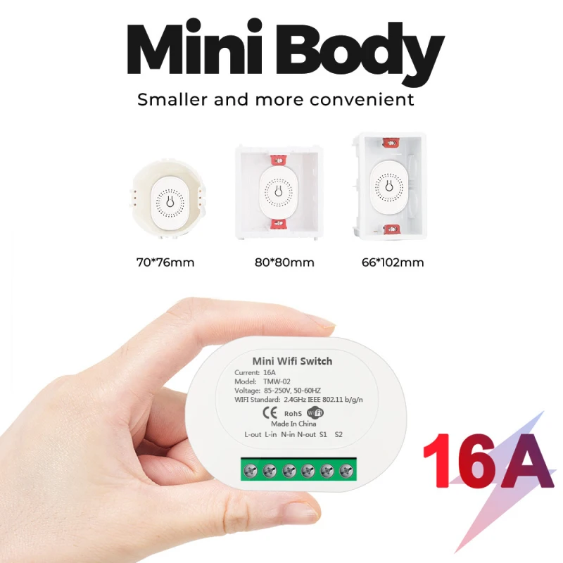 

Tuya WiFi Smart Switch Supports 2 Way Control Smart Home Remote Voice Control By Alexa Google Home No Gateway Required