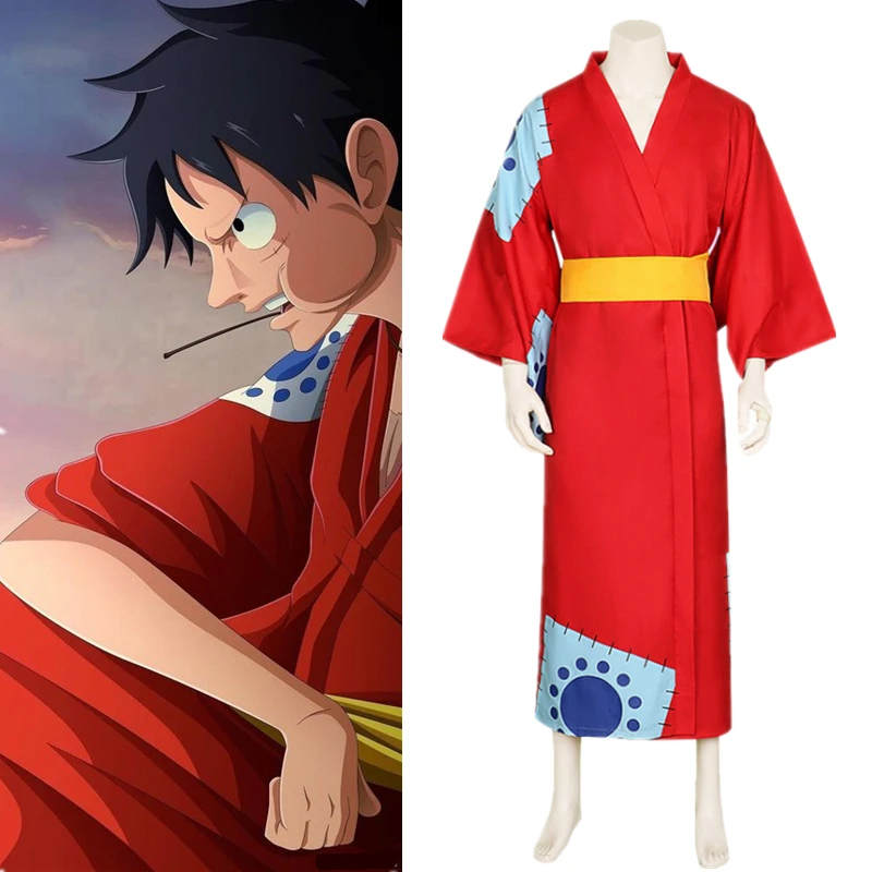Костюм для косплея из аниме Ван-ПИС Luffy Roronoa Zoro Nami Trafalgar Law мультяшное кимоно костюм