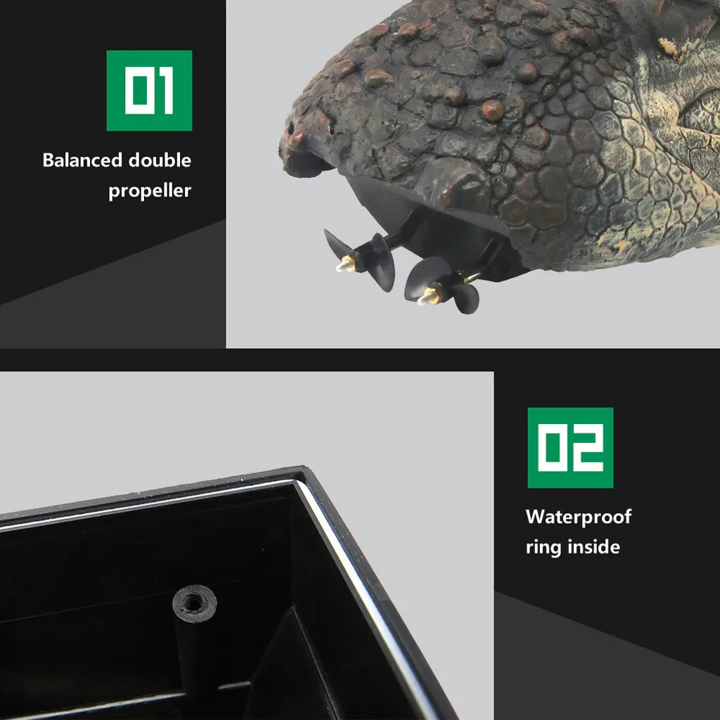 Flytec V005 RC лодка 2 4G имитация головы крокодила водный гоночный пульт дистанционного