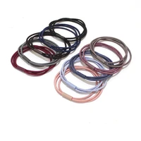 100pcs three cords elastic hair bands ponytail holders hair ties base elasticity ropes for diy jewelry accessories