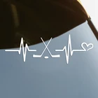 наклейки на авто Сердцебиение ХОККЕЙ водонепроницаемые наклейки на машину наклейка для авто автонаклейка стикер этикеты винила наклейки стайлинга автомобилей украшения на бампере автомобиля заднее стекло