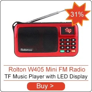 Rolton E500 6 Вт беспроводной Bluetooth динамик Портативный цифровой FM радио Hi-Fi стерео tf музыкальный проигрыватель с светодиодный дисплей для ПК/телефона