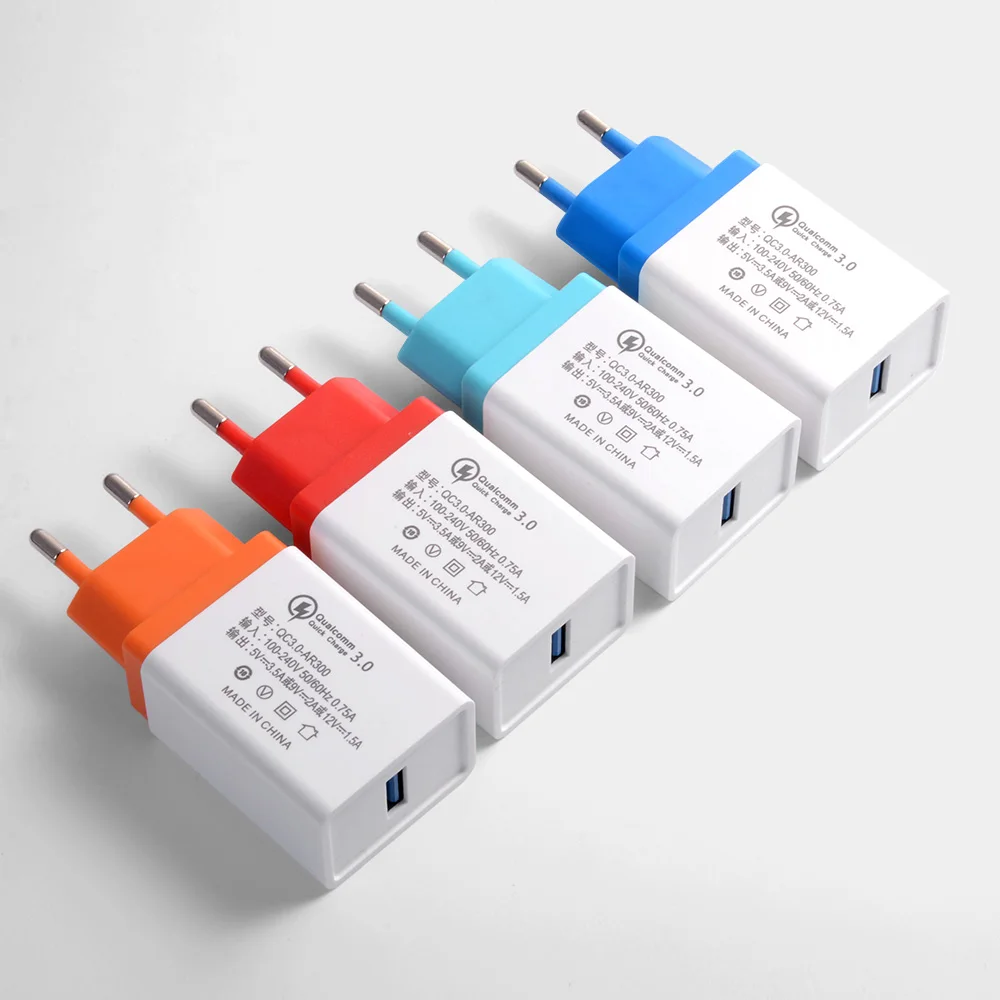 quick charge 3.0 fast usb charger for iphone 7 8 Plus X QC Phone Charger For Samsung Xiaomi redmi Mi8 Huawei mate 20 pro | Мобильные