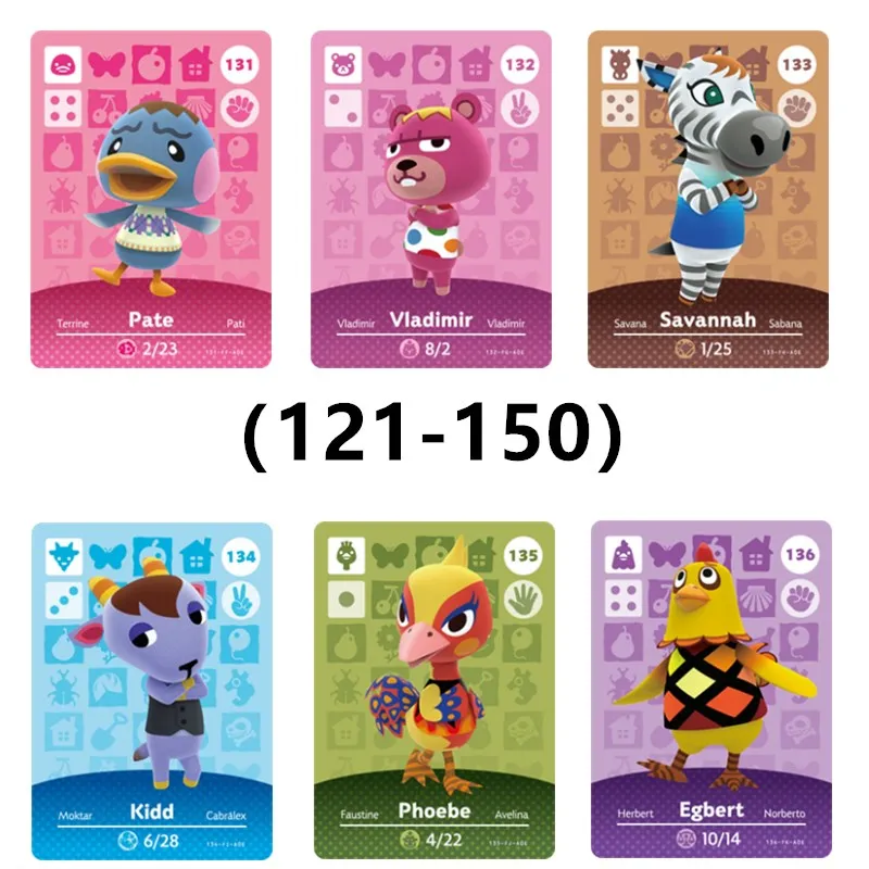 1 шт. (091 120) игровая карта Лолли с пересечением животных Amiibo New Horizon для NS Switch 3DS