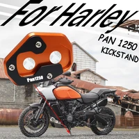 motorcycle kickstand extension plate foot side stand enlarge pad for harley pan america 1250 2021 up