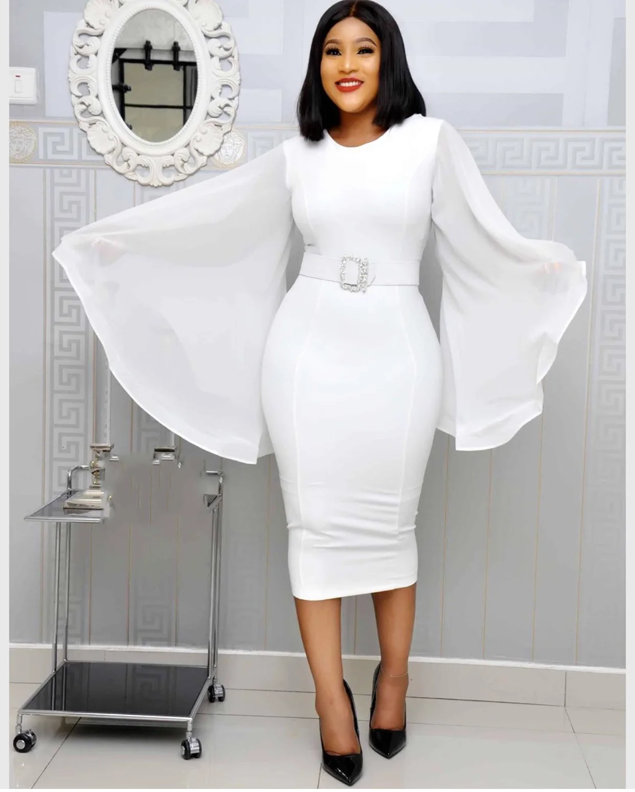 Африканская одежда шифоновое платье с длинным рукавом африканские платья для