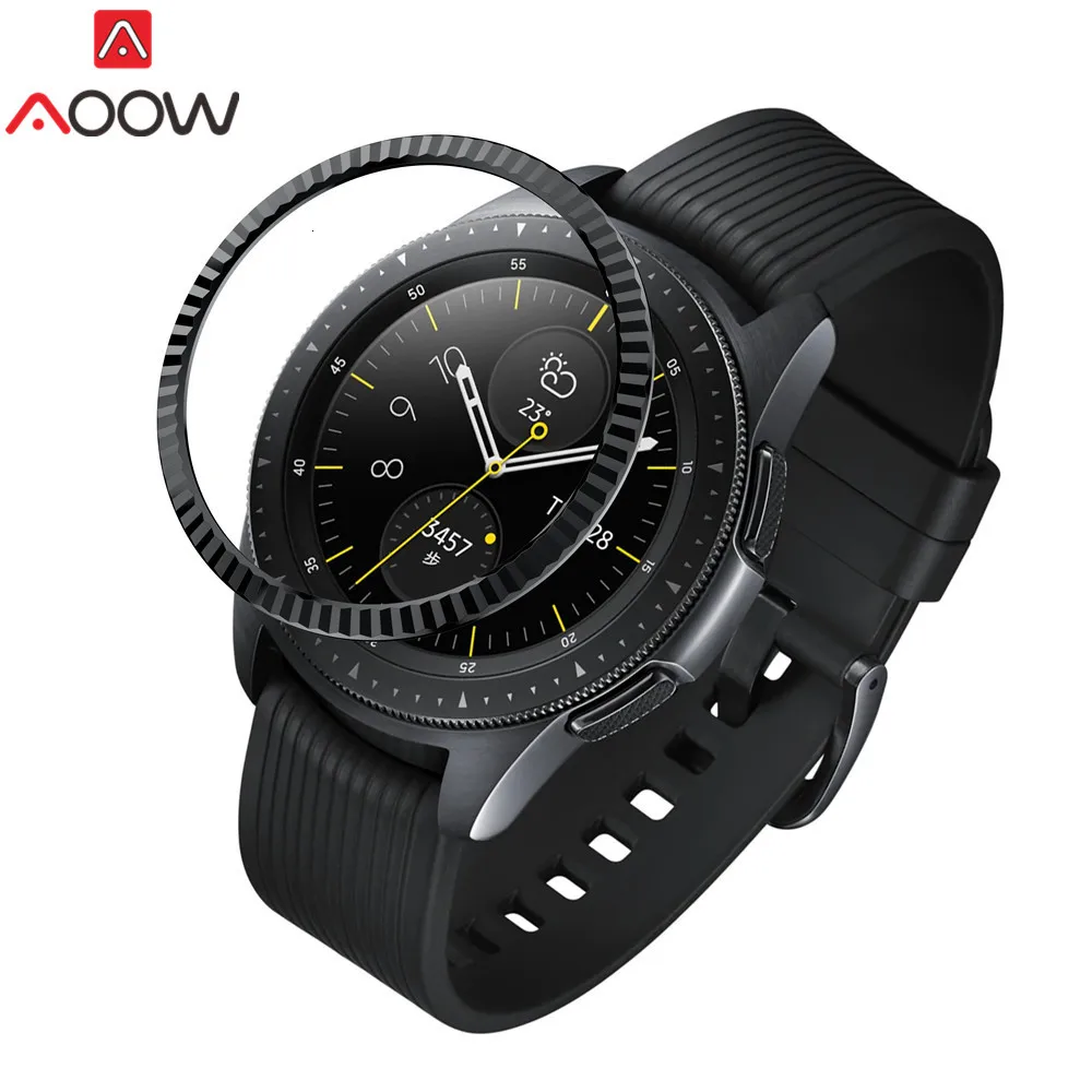 Ободок кольцо стиль для samsung Galaxy Watch 42 мм/шестерни Спорт клейкая крышка против царапин Нержавеющая сталь защита аксессуары