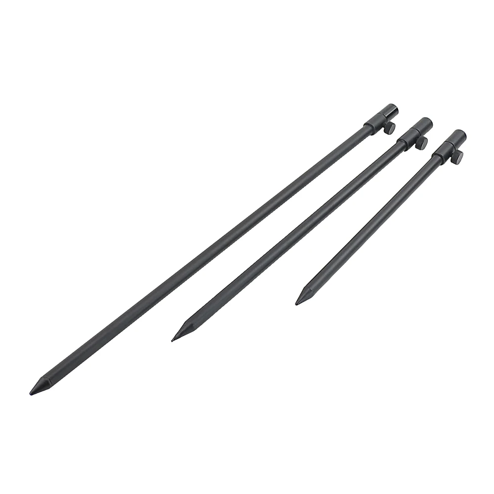 2 x Aluminium Carp Fishing Bank Sticks Carp Fishing Rod Pod Telescopic Diameter 12mm