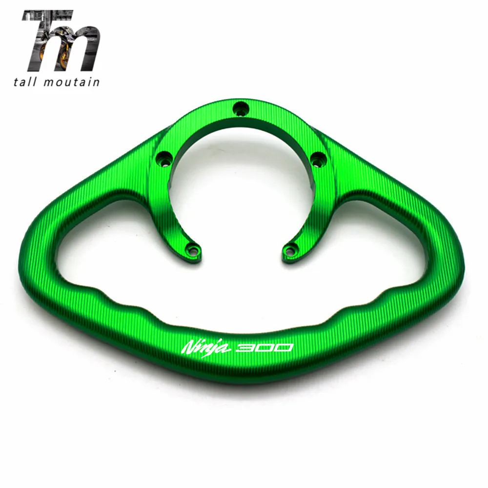 

CNC Aluminum Motorcycle Passenger Hand Grips Hand Grip Tank Grab Bar Handle Armrest For Kawasaki NINJA300 2013-2018 2014 2015