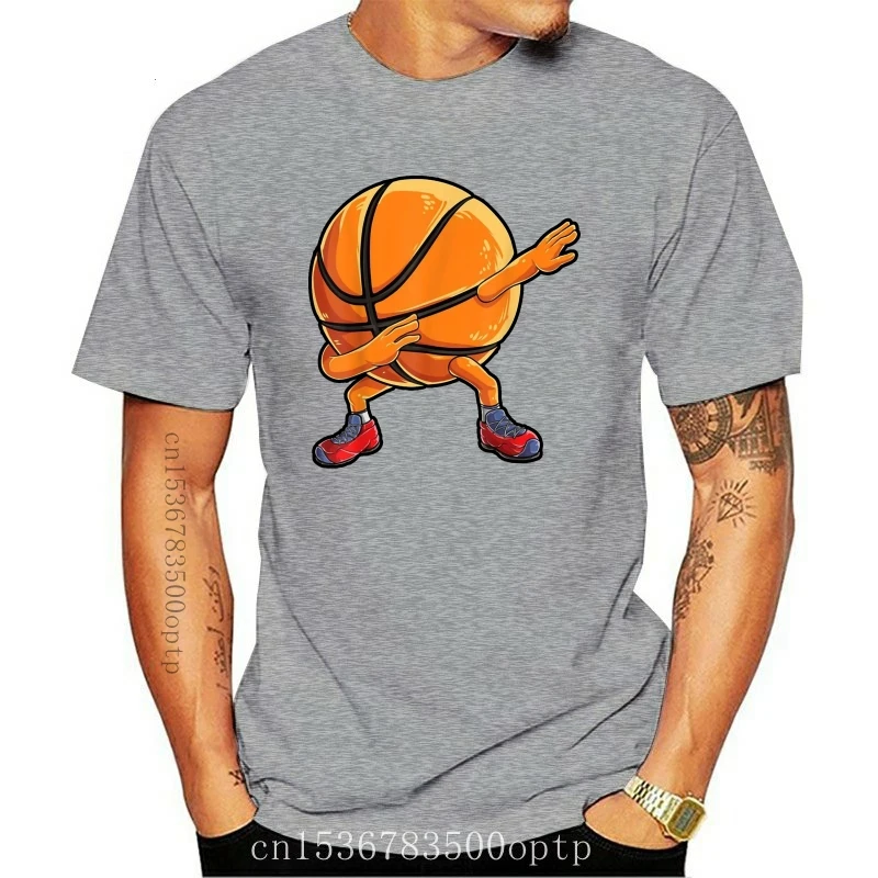 

New Black Dabbing Basketball Ball T Shirt Kids Boys Dab Dance Gifts 100% Cotton 2021est Fashion Tee Shirt