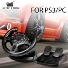 Игровой руль Data Frog Racing для PS3ПК, двойная вибрация, руль с дроссельным тормозом для компьютераPlayStation 3