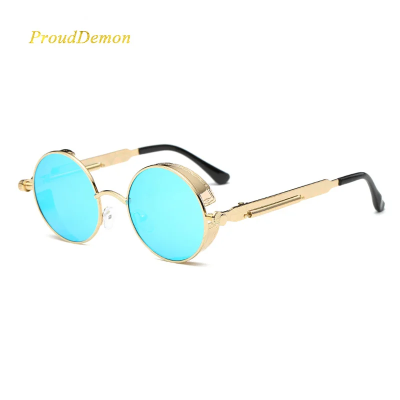 Солнцезащитные очки в стиле стимпанк для мужчин и женщин готические зеркальные