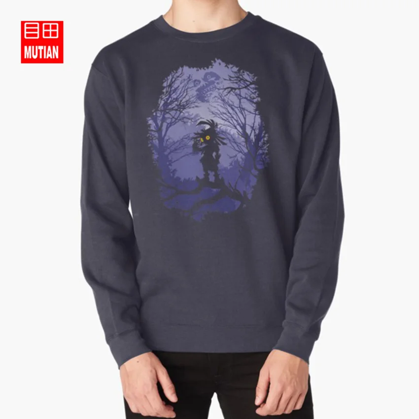 navy-sweatshirt Zelda Majora's Mask Skullkid толстовки majora hyrule zelda link majorasmask majoras ocarina of time majoras mask zelda - Цвет: navy-sweatshirt