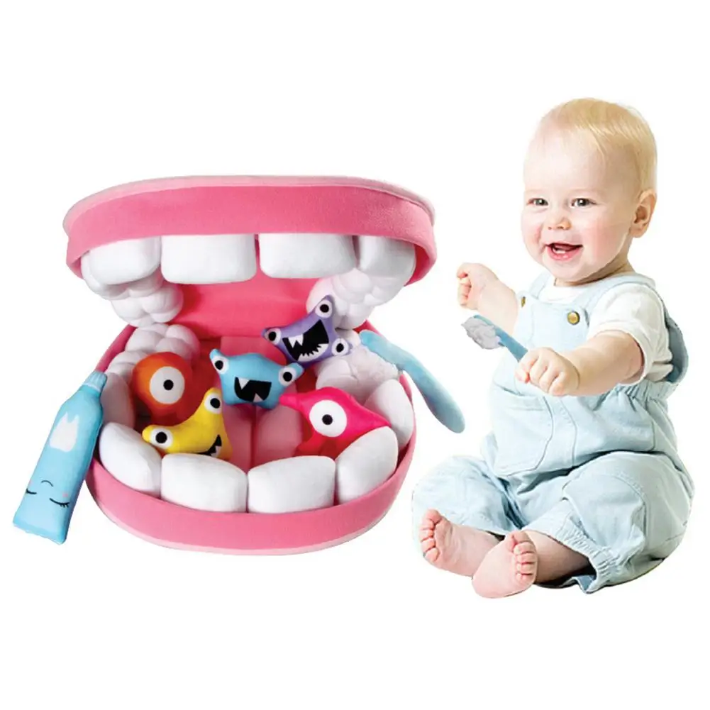 

Kids Dentist Play Toys Set Doctor Toy Toothpaste Toothbrush Early Education Cognitive Tooth Toys Set