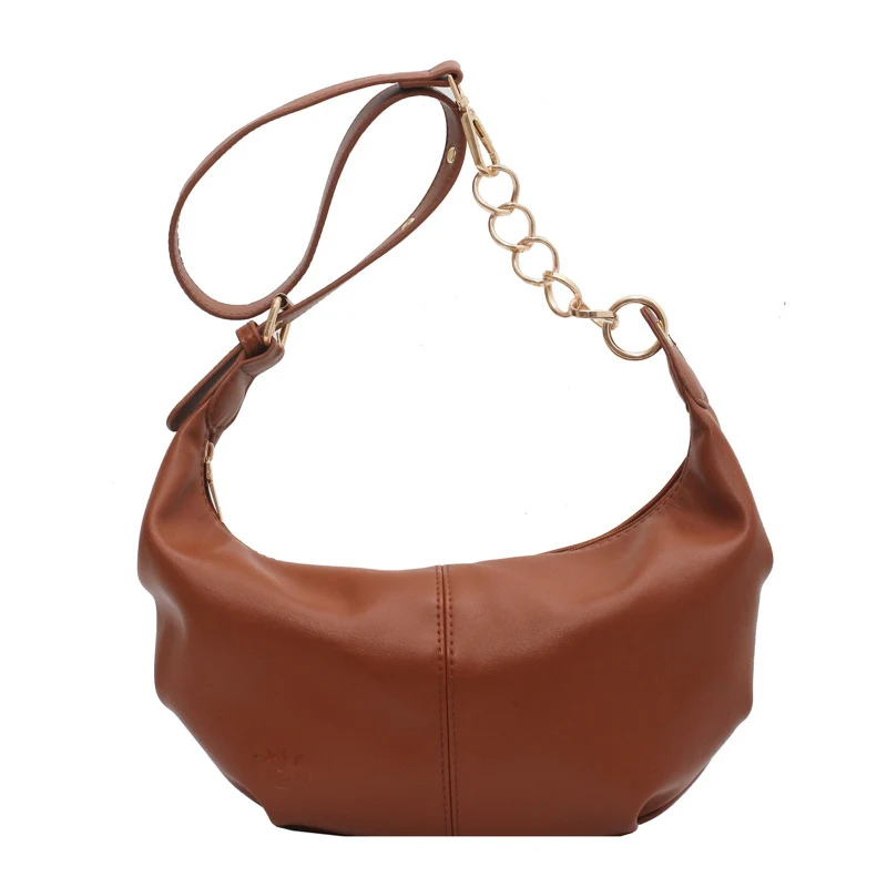 

Luxury Brand Underarm Bag Women Fashion Leather Shoulder Hobos Bags Portable Street Crossbody Bags Female Travel Chains Handbags