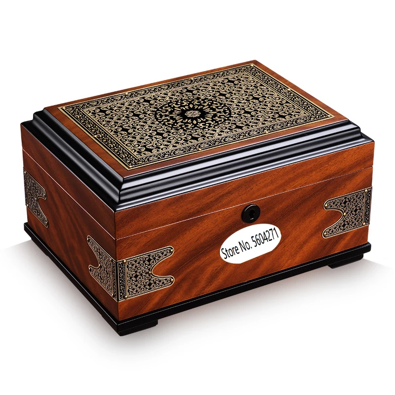 Роскошный Рождественский подарок коробка для сигар из кедрового дерева большая