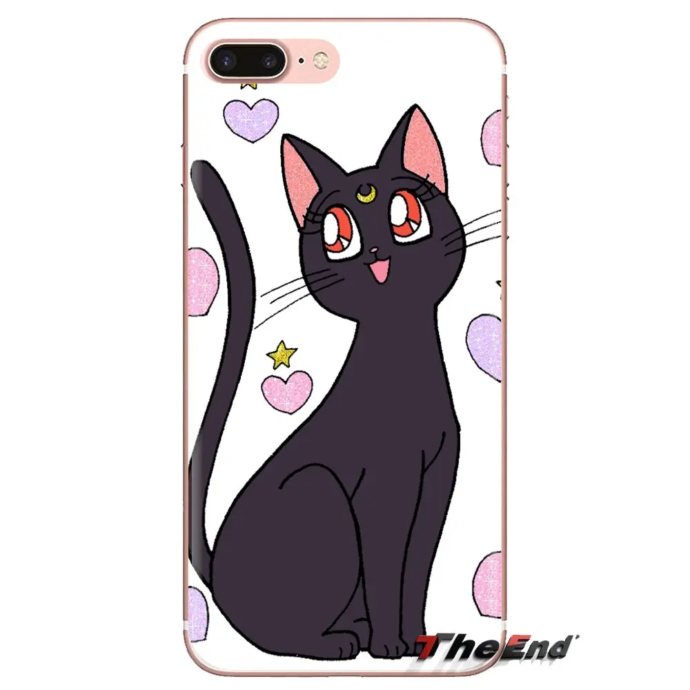Для samsung Galaxy S2 S3 S4 S5 мини S6 S7 край S8 S9 Plus Note 2 3 4 5 8 Coque Fundas аниме Сэйлор Мун Луна lune