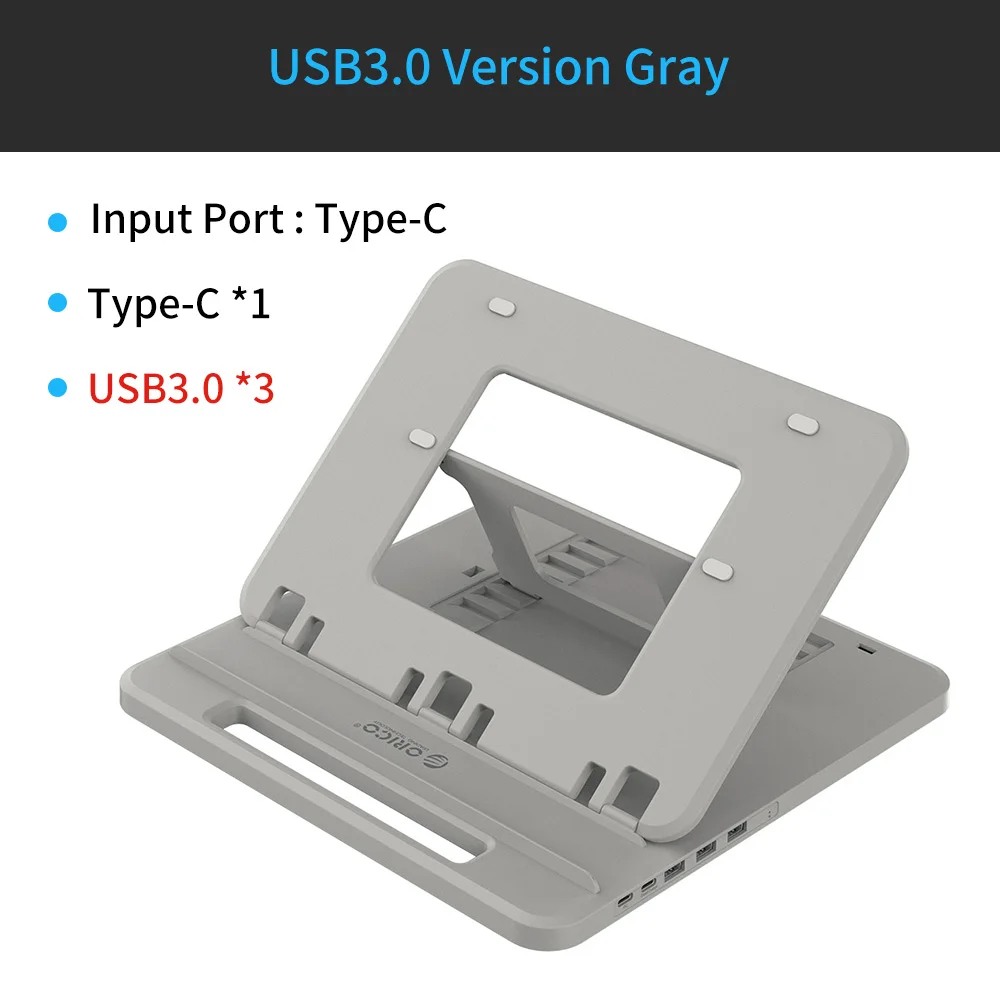 USB3.0 Model Gray ORICO usb-хаб с регулируемым держателем типа C на мульти USB 3,0 HDMI PD SD/TF кардридер адаптер сплиттер для ноутбука MacBook Pro - Цвет: USB3.0 Model Gray