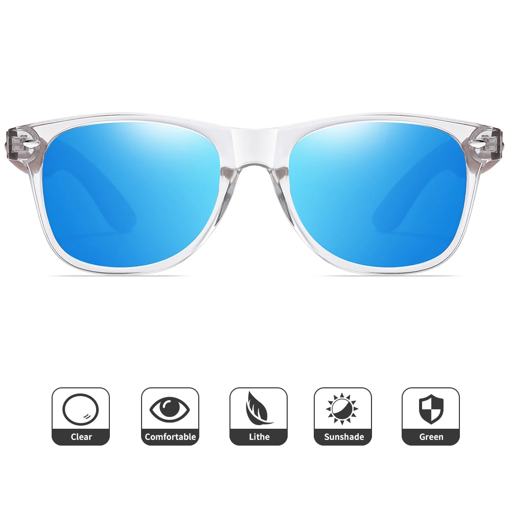 GM Brand Advanced Walnut Wood Transparent Color Frames Ultralight Sunglasses Men Women's Polarized Delicate Fashion Sunglasses