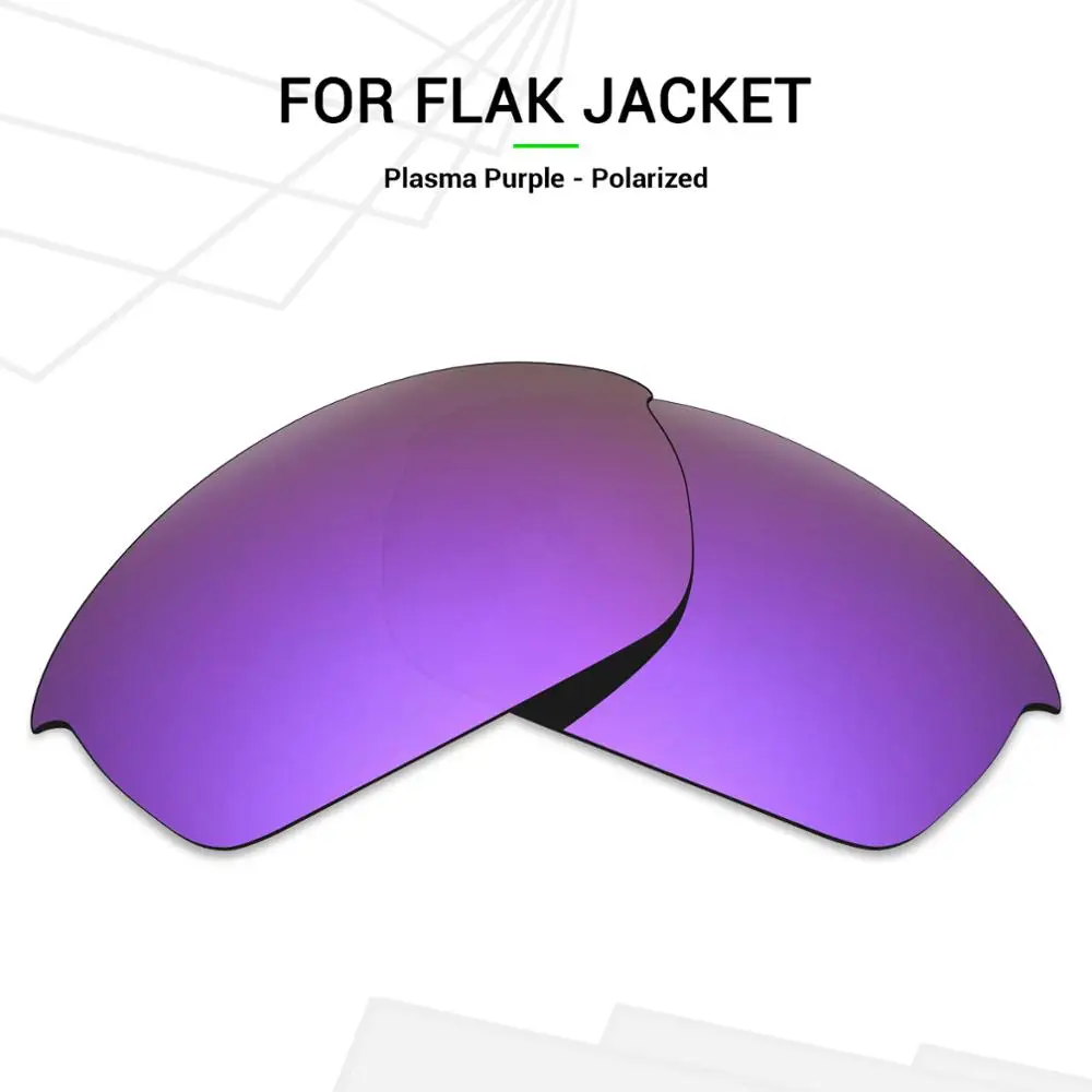 

Mryok POLARIZED Replacement Lenses for Oakley Flak Jacket Sunglasses Plasma Purple