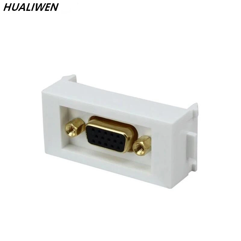 Модуль с прямым разъемом VGA кабель видеопанель бытовая настенная розетка 86 типа