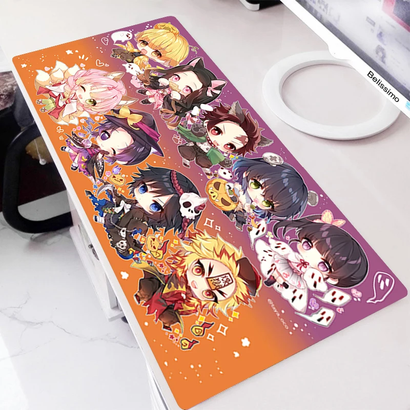 

Gaming Pad Mouse Gamer Desk Computer Pc Complete On The Table Keyboard Mats Kawaii Gamers Accessories Handsome Kimetsu No Yaiba