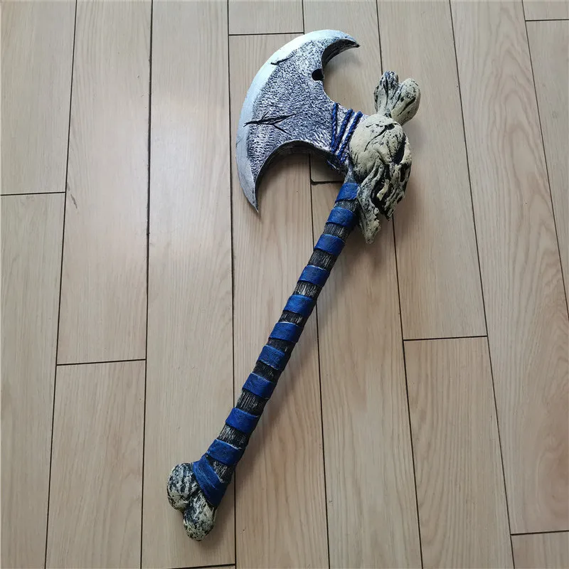 Косплей Синий Череп Телефон Хэллоуин ролевая игра в кино Аниме топор модель PU