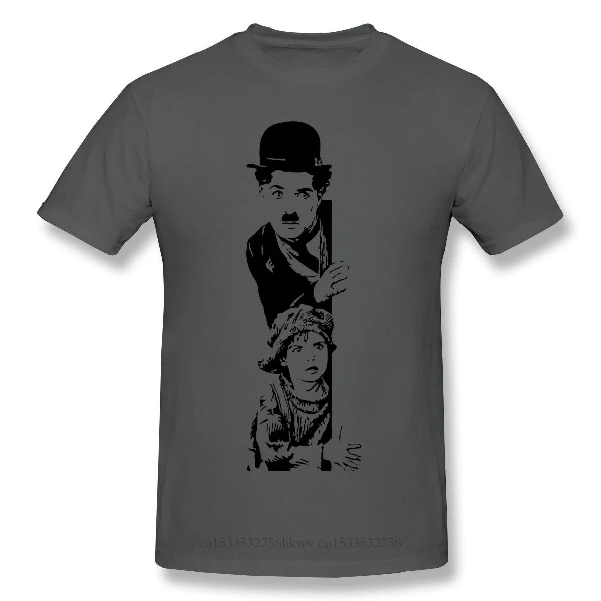 Футболка для мужчин Charlie Chaplin Премиум 100% Хлопок Dark City John Murdoch Inspector Frank Bumstead Suspense Movie