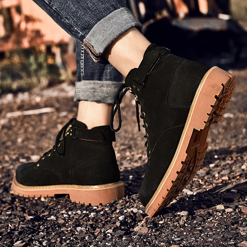 

Mens Fashion Boots Botas Men Mens Shoes Casual Sneakers Hightop Winter Men's Boots 2020 High Sport For Hot Sale Home