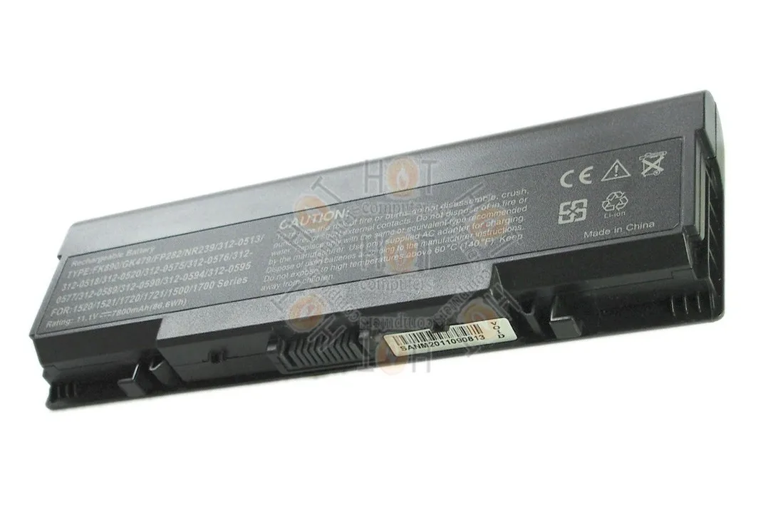 Аккумулятор усиленный FK890 GK479 TM980 для Dell Inspiron 1520 1521 1720 1721 Vostro 1500 1700 Series p/n: 0GR99 0UW280 |