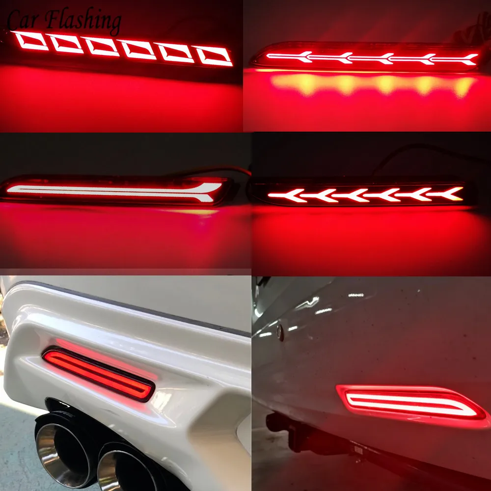 Автомобильный мигающий для Toyota Camry 06-14 Verso 11-15 Vellfire 05-14 Avalon 13-16 Alphard 15-16 DRL задний противотуманный фонарь бампер, тормозной светильник
