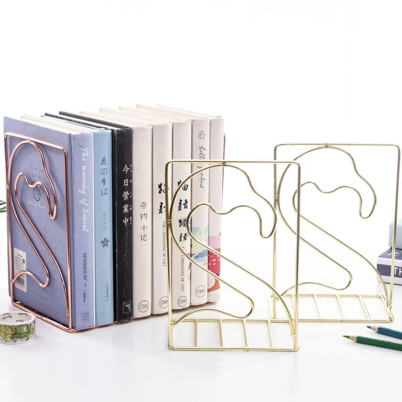 Металлические подставки для книг с железной проволокой декоративный книжный