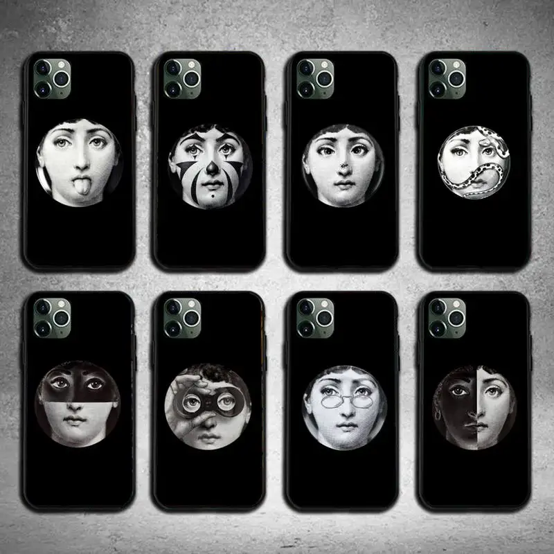 

Face Art Fornasettie Phone Case For Iphone 6 6s 7 8 Plus XR X XS XSmax 11 12 Pro Mini Max