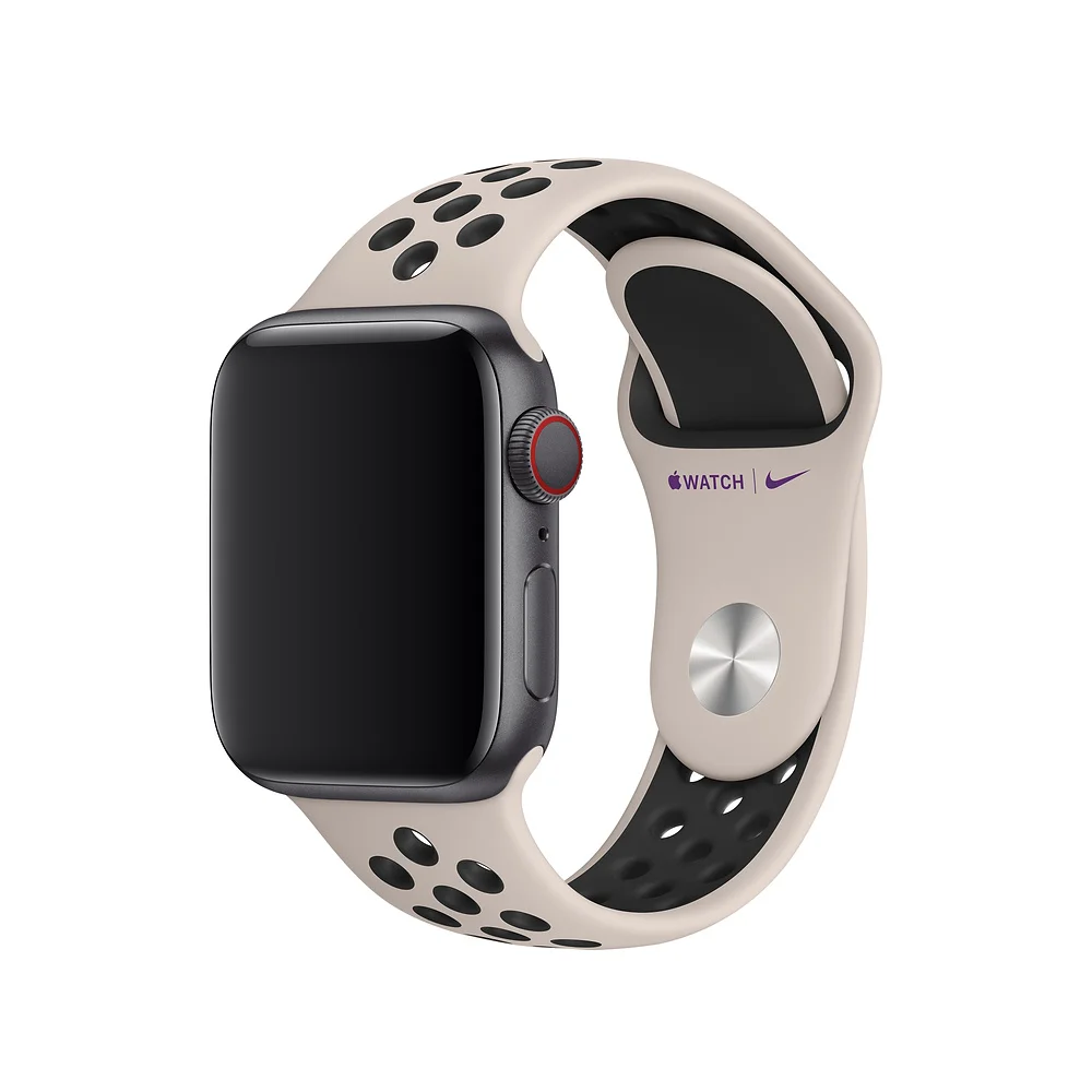 Desert Sand Black Спортивный силиконовый ремешок для Apple watch 5, 4, 44 мм, 40 мм, ремешок для часов Nike, ремешок для iwatch серии 5, 3, 2, 1, 42 мм, 38 мм, с металлической пряжкой - Цвет ремешка: Desert Sand Black