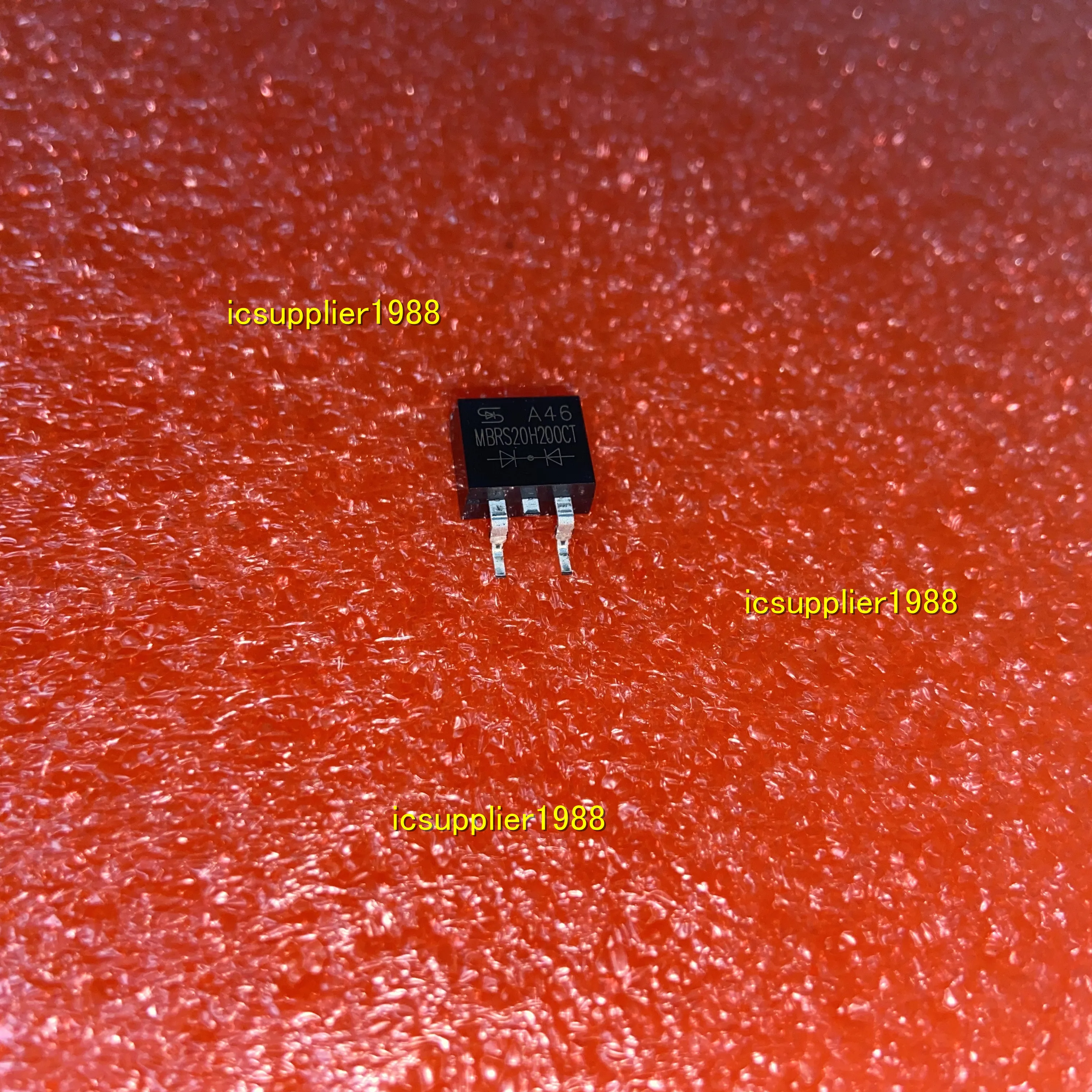 10 unids/lote MBRS20H200CT-RN MBRS20H200CTRN MBRS20H200CT Schottky 200V 20A D2PAK SMD TO263-2Pin-0