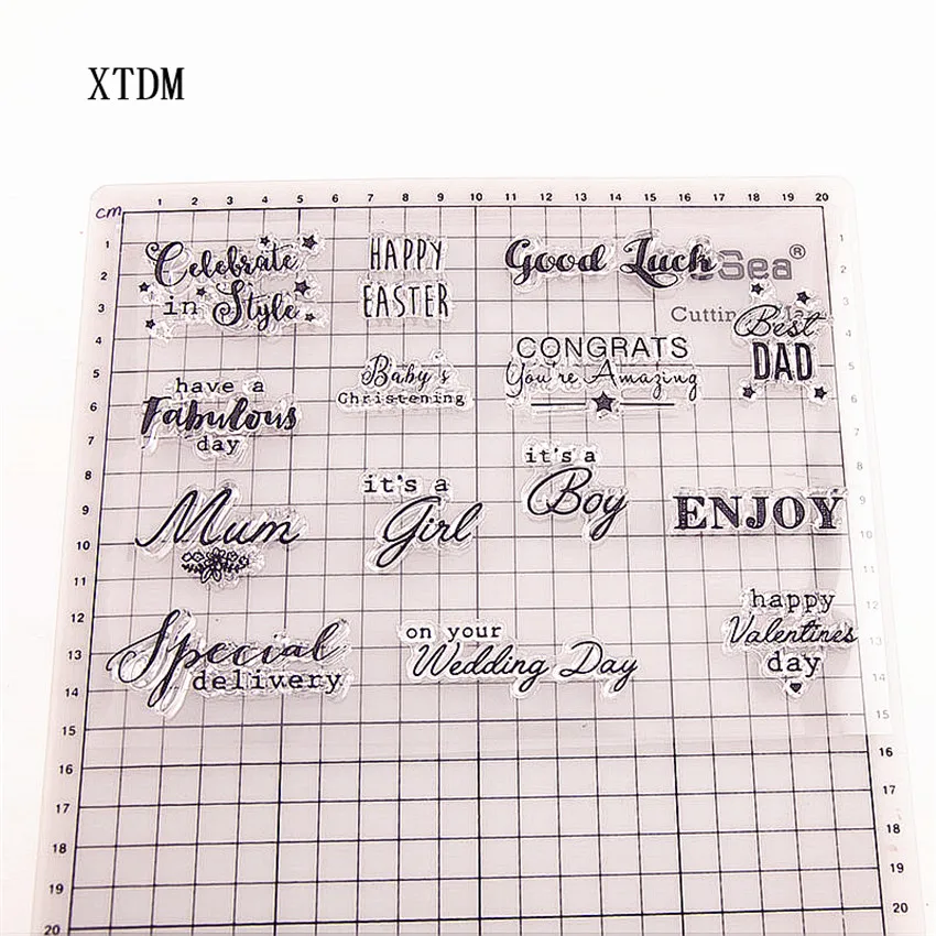 Горячая Распродажа наслаждайтесь прозрачным штампом Силиконовая печать