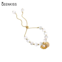 qeenkiss bt701 fine jewelry wholesale fashion trendy woman birthday wedding gift cat eye shell aaa zircon 18kt gold bracelet