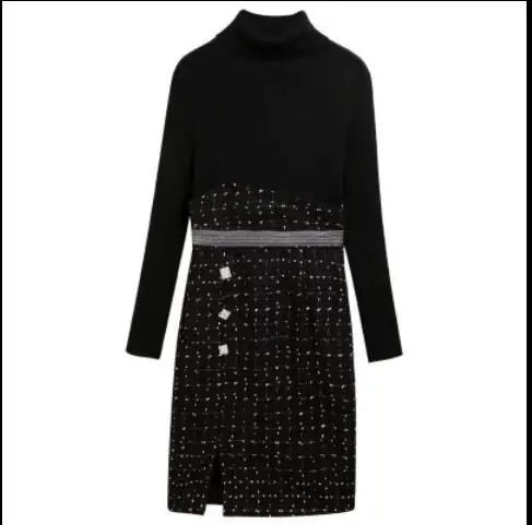 black color Новое поступление, женские толстовки, три четверти, с круглым вырезом, повседневные, одноцветные, двойные, свободные топы, Осень-зима, повседневные пуловеры, свитшоты - Цвет: black color