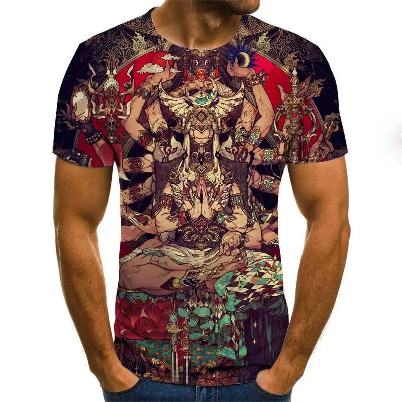 

2019 New Skull 3d T Shirt Men Tshirt Print Cool Skull Punk Summer Tops Casual Tees Short Sleeve Streetwear Tops