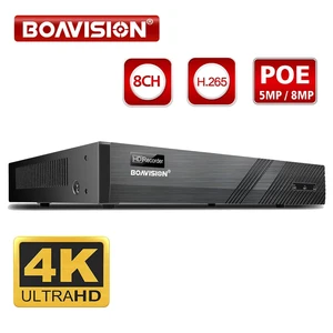 4K 8MP 30FPS POE NVR 8CH Система видеонаблюдения Видео рекордер поддержка 4K, 5MP, 4MP,1080P,52V для POE IP камеры