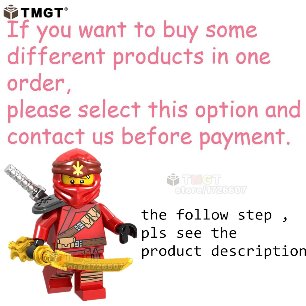 CONTACT US 20 шт. Akita строительные блоки Char Archer Warrior GARMADON Swordsman Zane сборные Кирпичи игрушки для детей Подарки GA123-130 - Цвет: CONTACT US