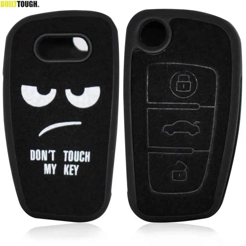 Cartoons Key Case Key Cover Key case holder Leather Tpu 3 Buttons For Audi Sline A3 A5 Q3 Q5 A6 C5 C6 A4 B6 B7 B8 Tt 80 S6