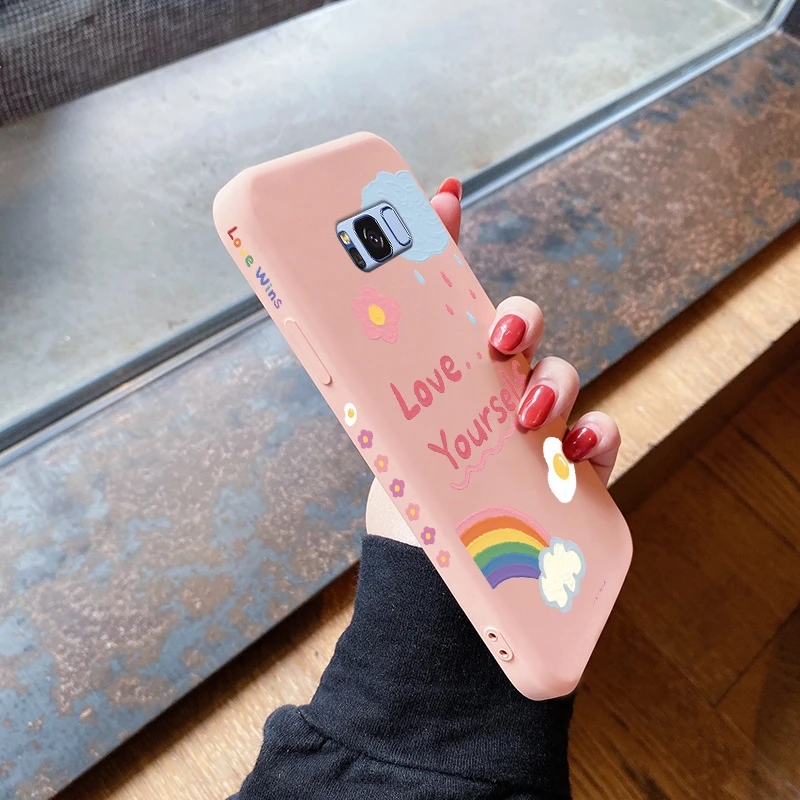 

For Samsung galaxy S7 S7 Edge S8 S8 Plus Casing with shockproof soft thin Back Cover case