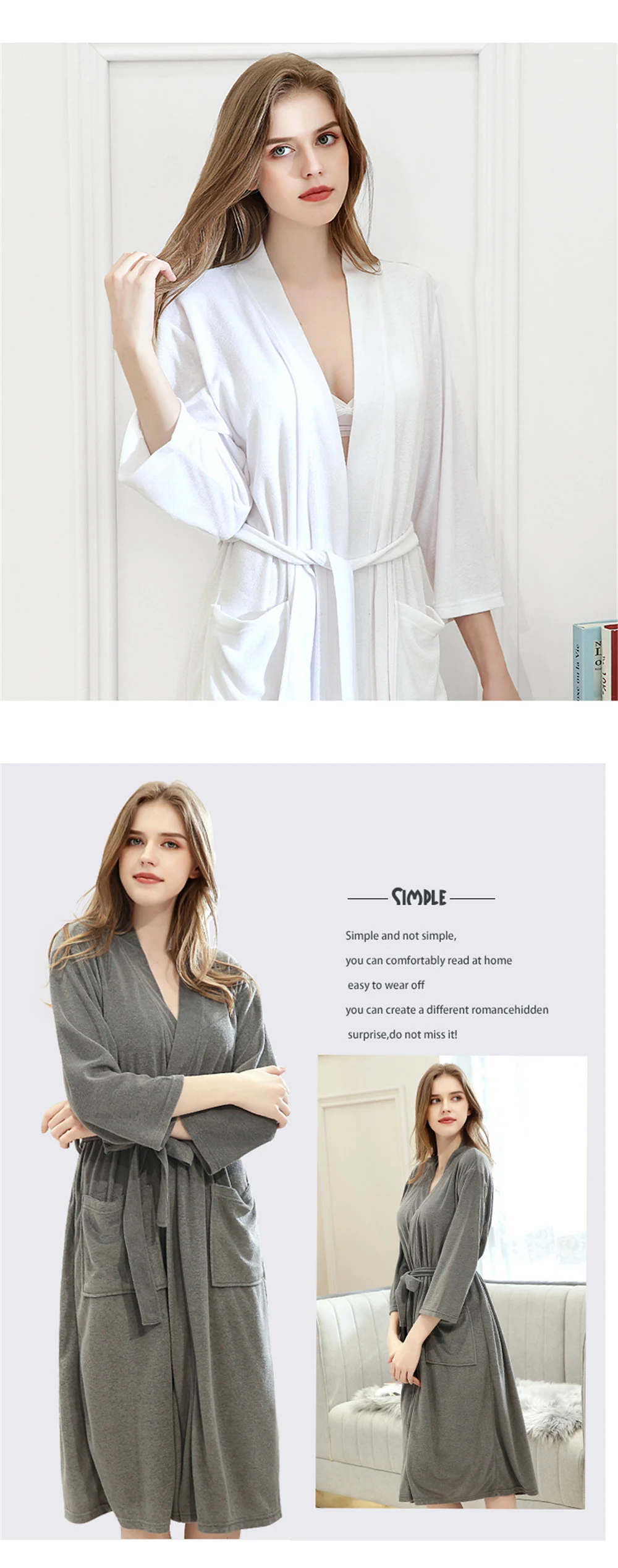 Мужской халат, пара тонких быстросохнущих пижам yukata, домашняя одежда, ночная рубашка, серый, красный, коричневый, roupao feminino