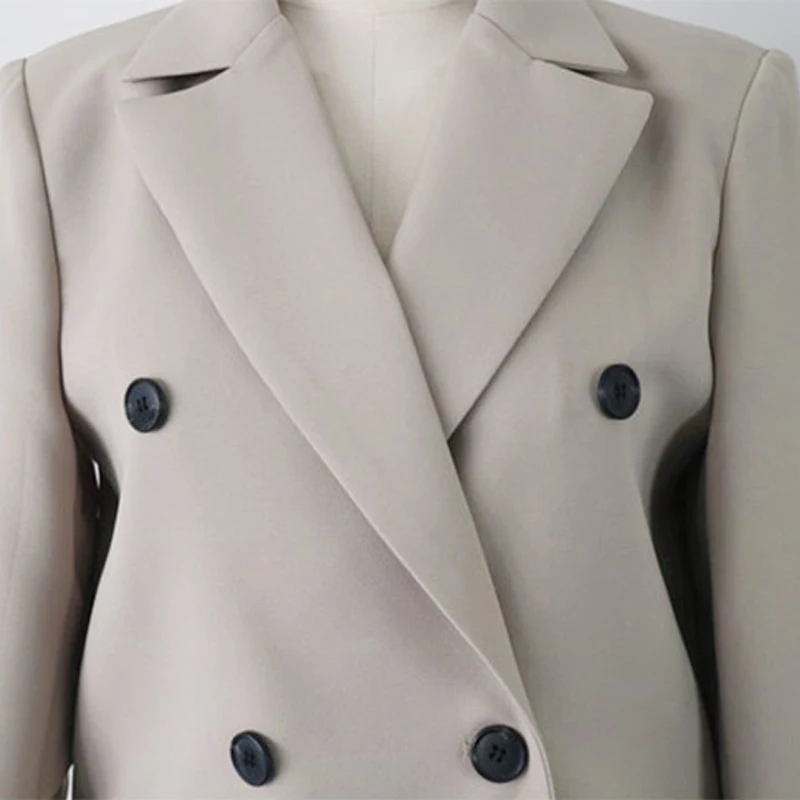 2019 новый осенний элегантный длинный пиджак Женский Повседневный однотонный с