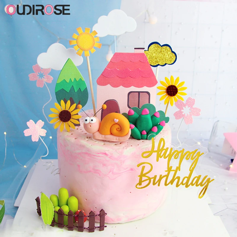 Завод красный дом топперы на свадебный торт украшение для торта ко дню рождения