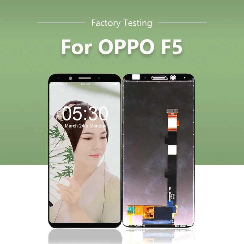 Кодирующий преобразователь сенсорного экрана в сборе для OPPO F5 LCD + дисплей CPH1723 100%