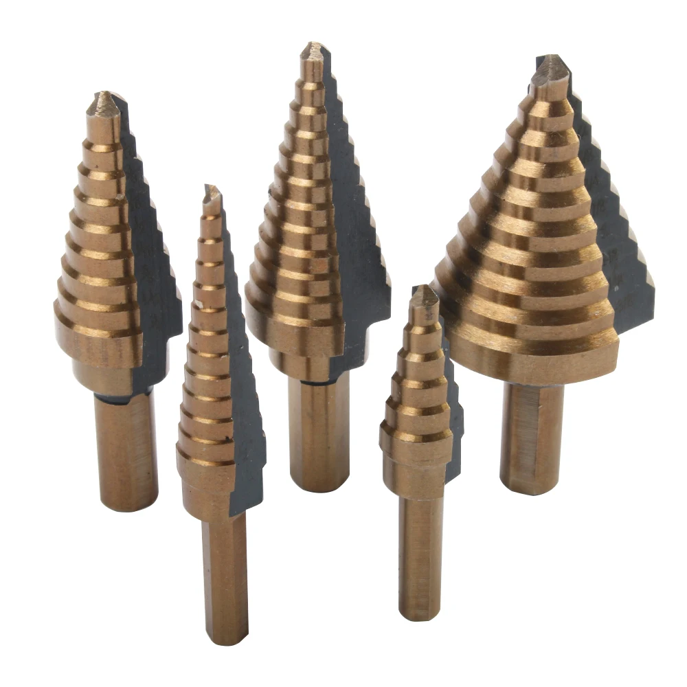 5 шт. набор ступенчатых Сверл из быстрорежущей стали и кобальта 50 размеров