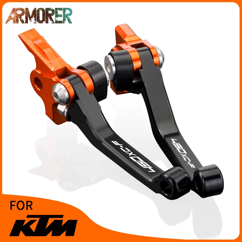 For KTM 450XC-F 450 XCF 450XCF Motorcycle Accessories CNC Adjustable Folding Extendable Brake Clutch Levers Handle Lever 2008