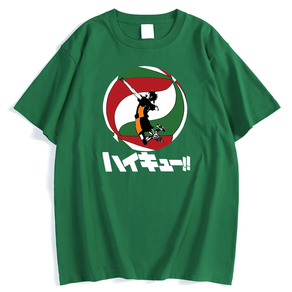 

Haikyuu Мужская футболка с забавным принтом, простота, удобная женская необычная Большая мужская футболка с коротким рукавом